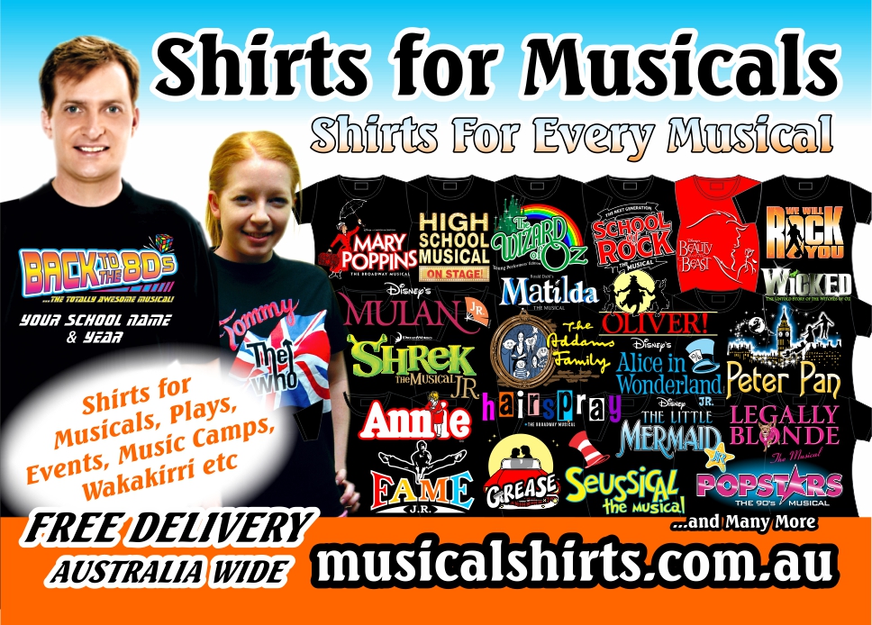 broadway musical t shirts